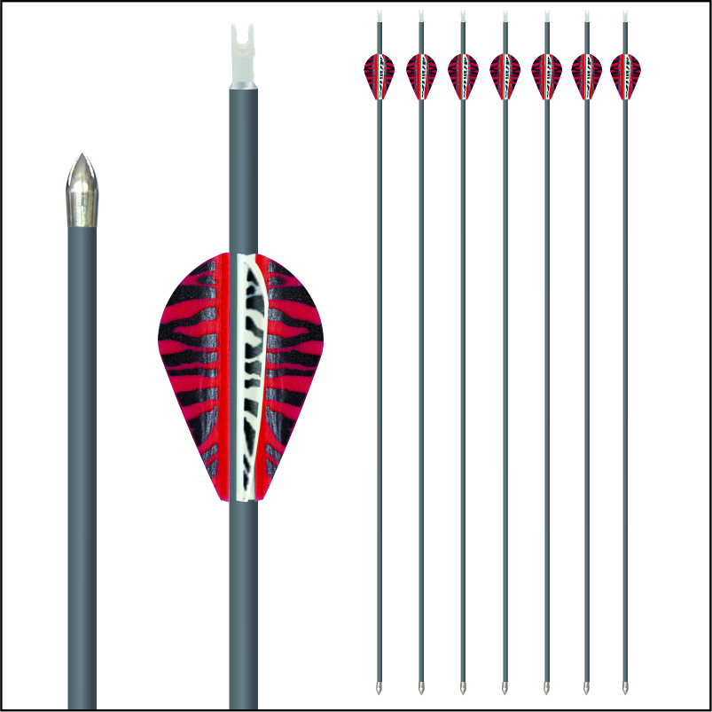 6.2mm pure carbon arrows