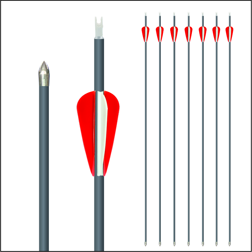 6.2mm pure carbon arrows
