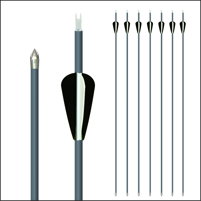 6.2mm pure carbon arrows