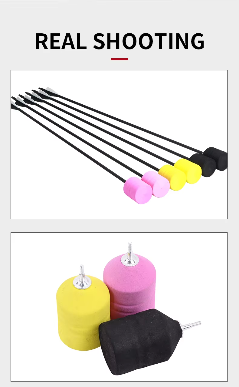 Soft Foam Arrowhead for CS Game Yellow,Pink,Black 