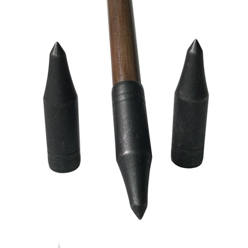 5/16" Glue-on Arrowhead (Silver,Black)