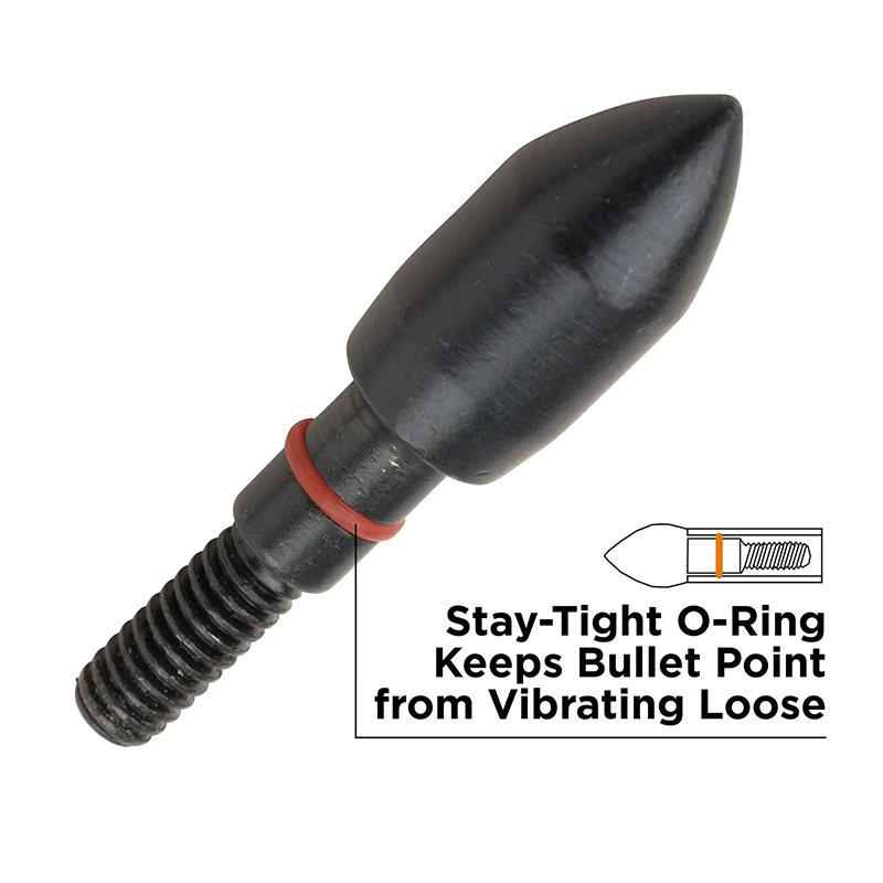 100/125 Grain Black Steel Bullet Point 