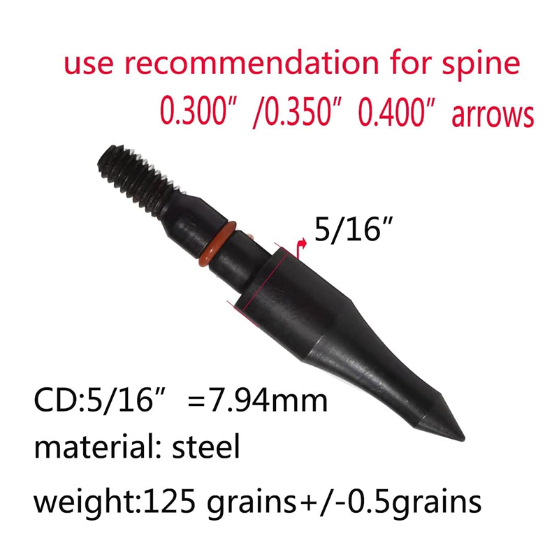 Black Field Points arrowheads 100/125/150/200/300 Grains Black Field Points arrowheads 100/125/150/200/300 Grains