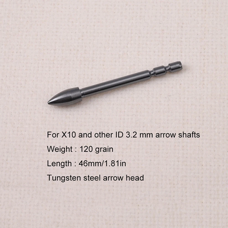 X10 Tungsten Break-Off Points 100/140 Grains Black X10 Tungsten Break-Off Points 100/140 Grains Black