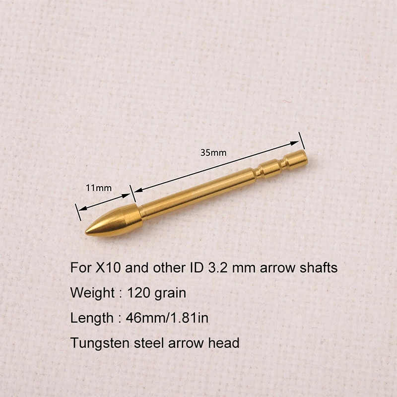 X10 Tungsten Break-Off Points 100/140 Grains Black X10 Tungsten Break-Off Points 100/140 Grains Black