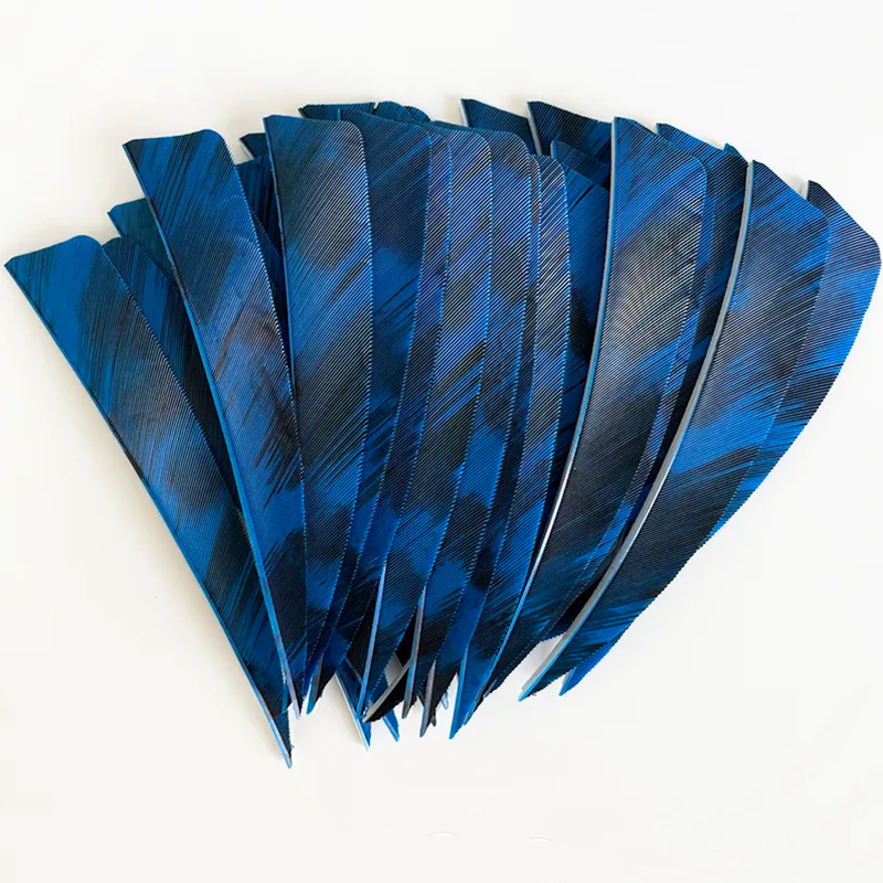 Arrow Feather Fletchings 3" 4" 5" Shield Cut Fire Camo 