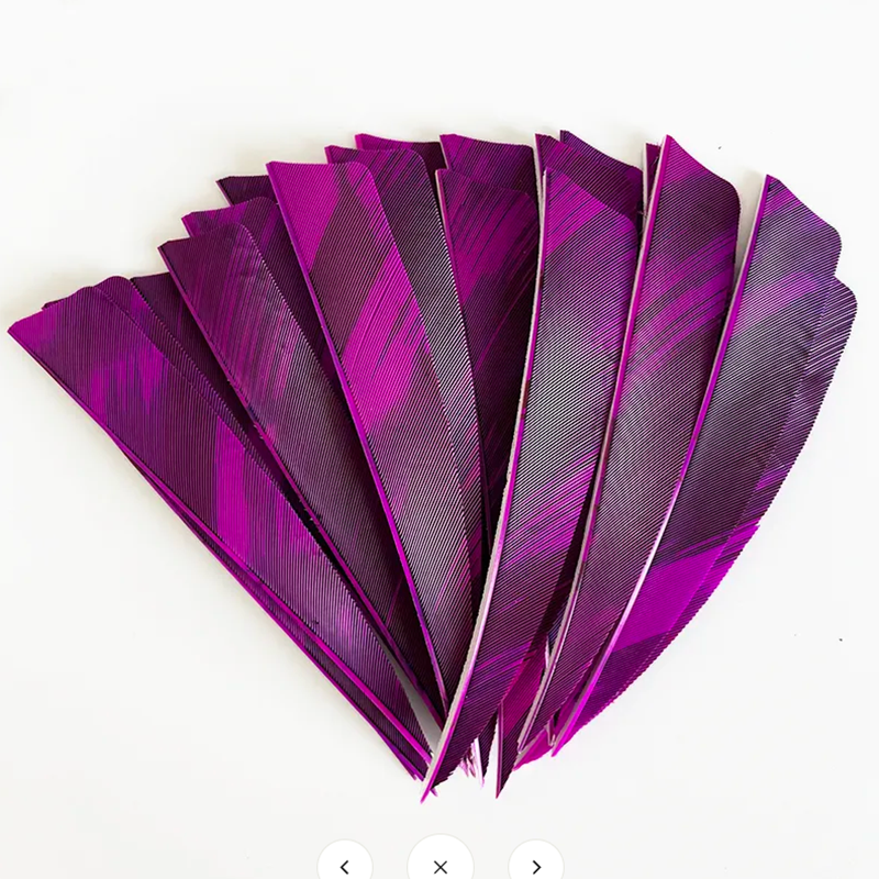 Arrow Feather Fletchings 3" 4" 5" Shield Cut Fire Camo 