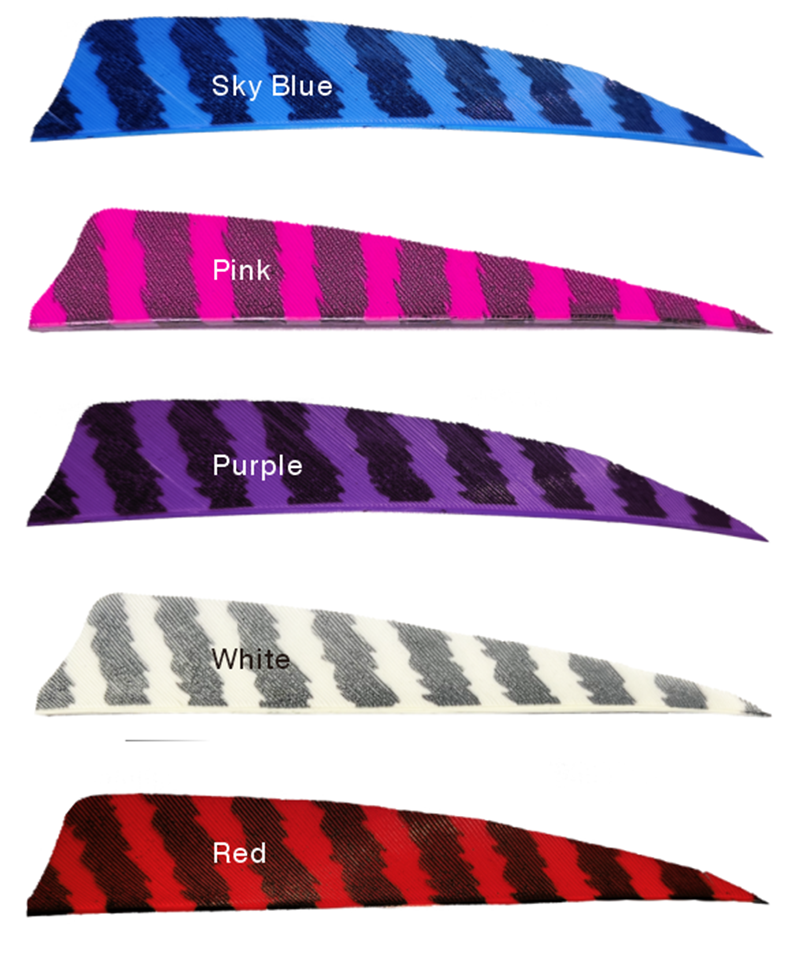 Arrow Feathers 3" 4" 5" Shield Barred Feathers 