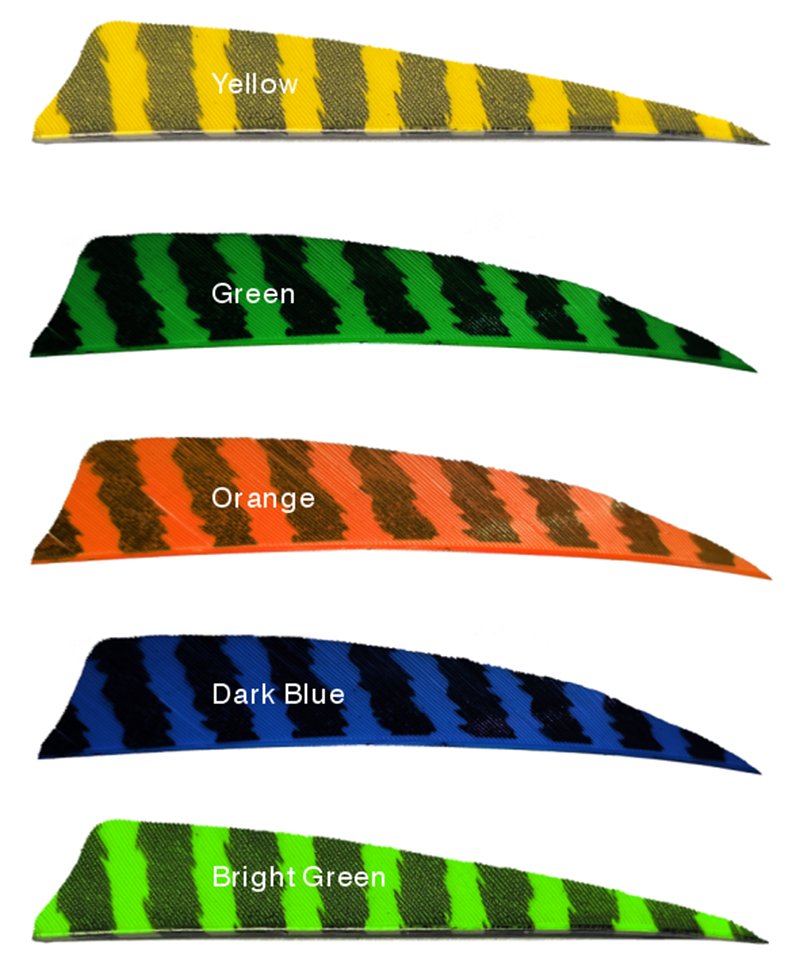 Arrow Feathers 3" 4" 5" Shield Barred Feathers 
