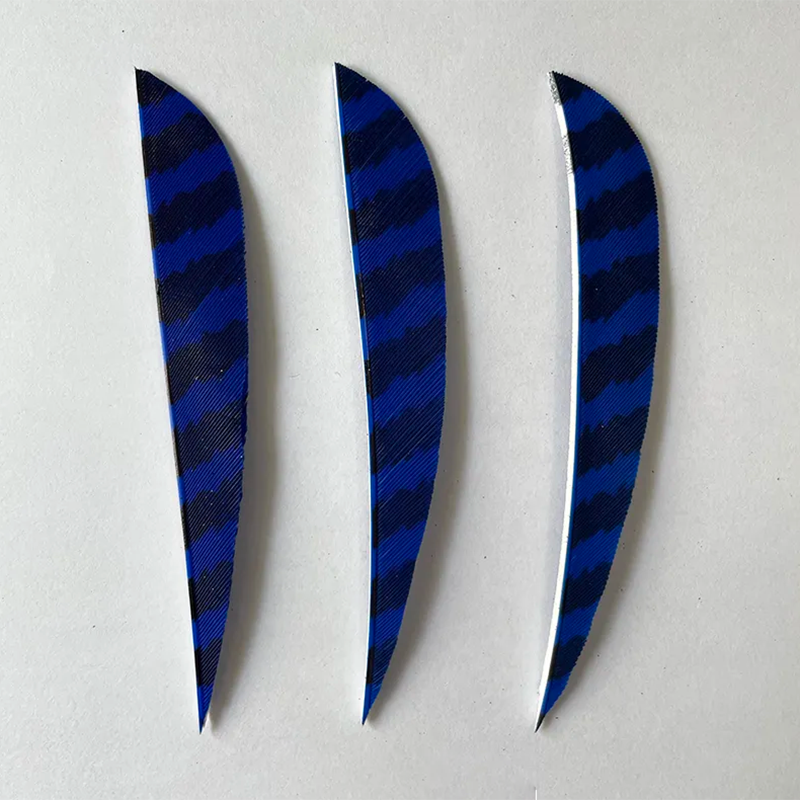 Arrow Feathers 3" 4" 5" Parabolic Barred Feathers 