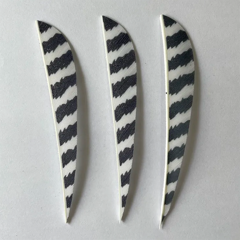Arrow Feathers 3" 4" 5" Parabolic Barred Feathers 