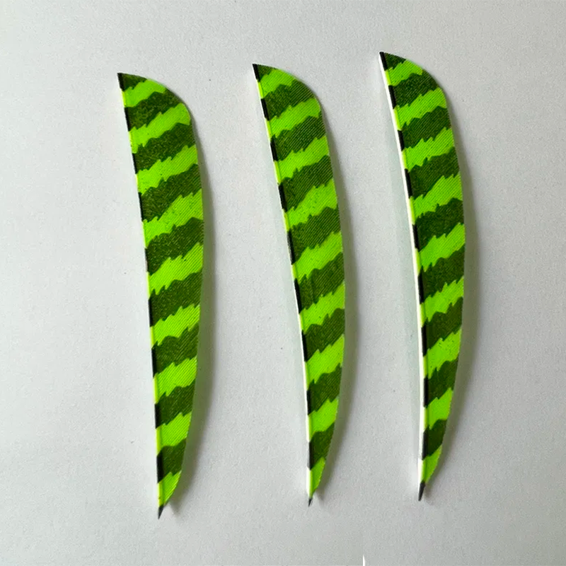 Arrow Feathers 3" 4" 5" Parabolic Barred Feathers 