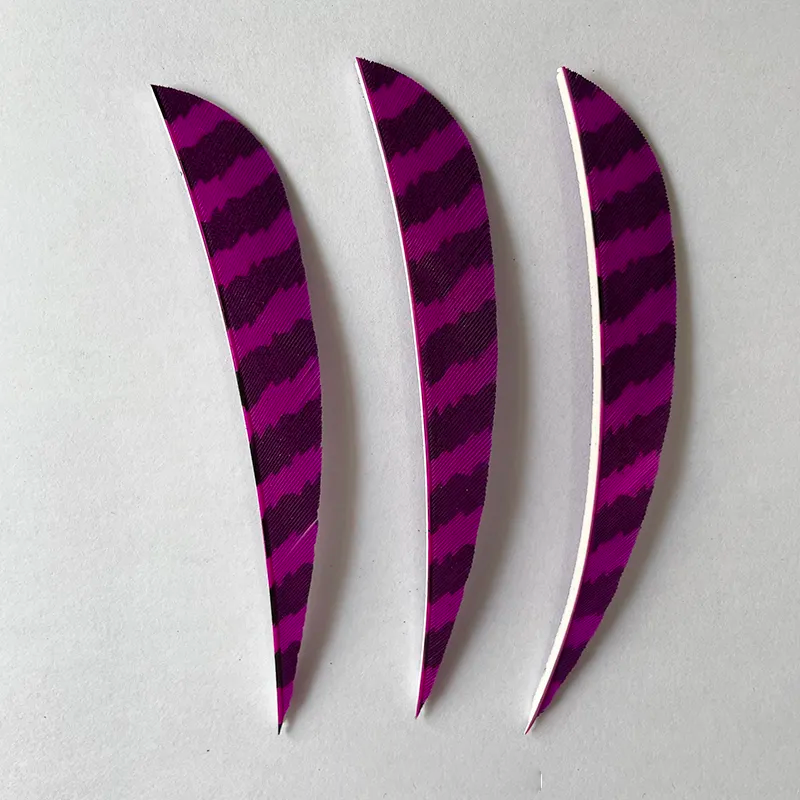 Arrow Feathers 3" 4" 5" Parabolic Barred Feathers 