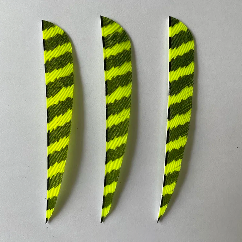 Arrow Feathers 3" 4" 5" Parabolic Barred Feathers 