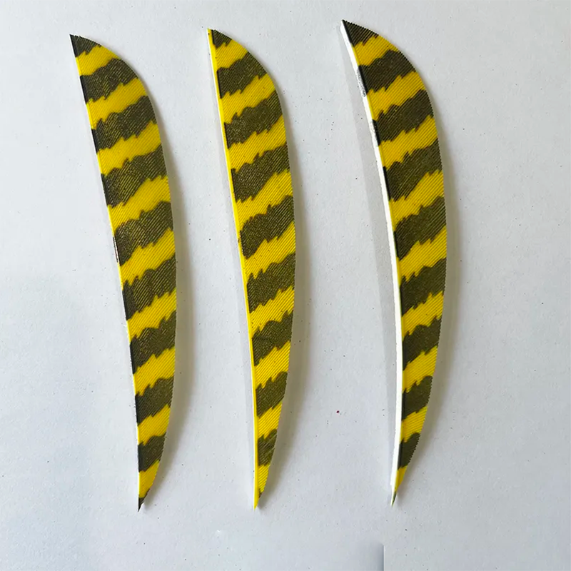 Arrow Feathers 3" 4" 5" Parabolic Barred Feathers 