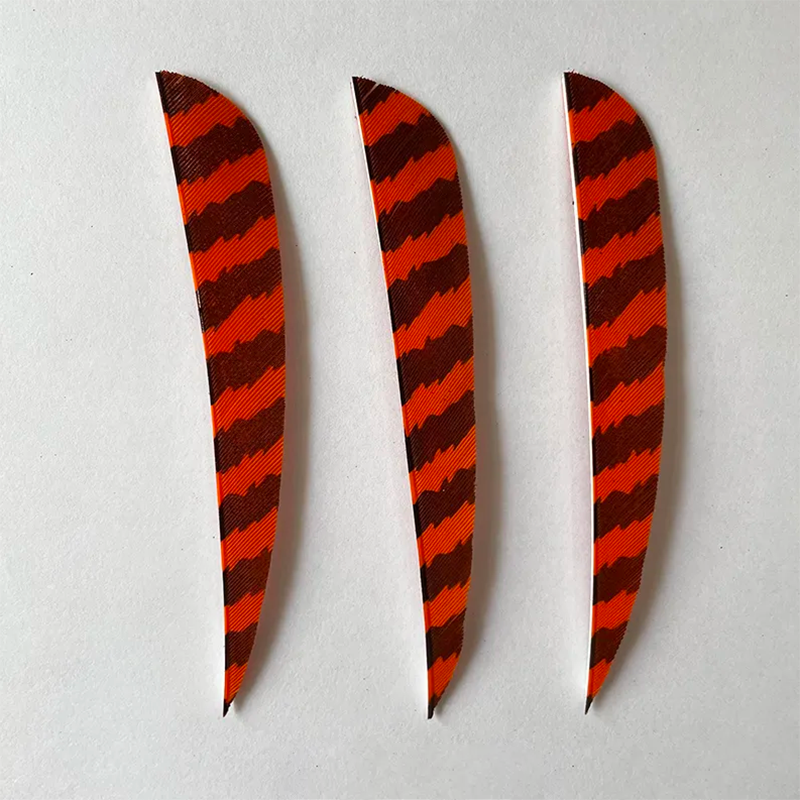 Arrow Feathers 3" 4" 5" Parabolic Barred Feathers 