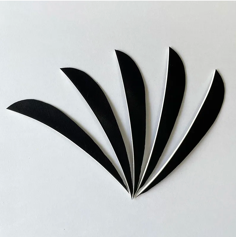 Feather Fletchings for Arrows 3" 4" 5" Parabolic