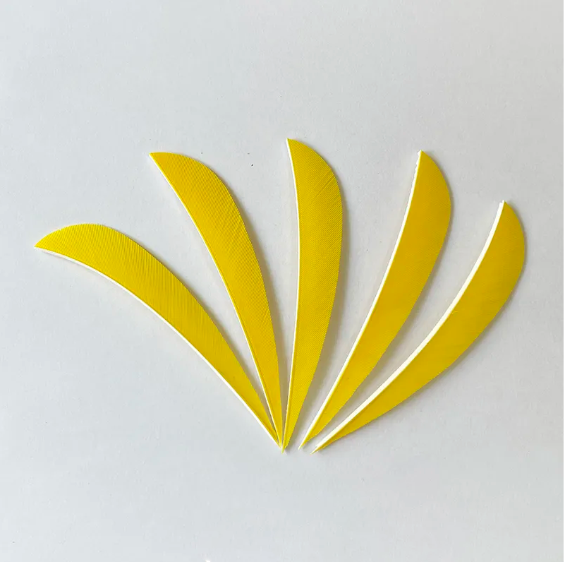 Feather Fletchings for Arrows 3" 4" 5" Parabolic