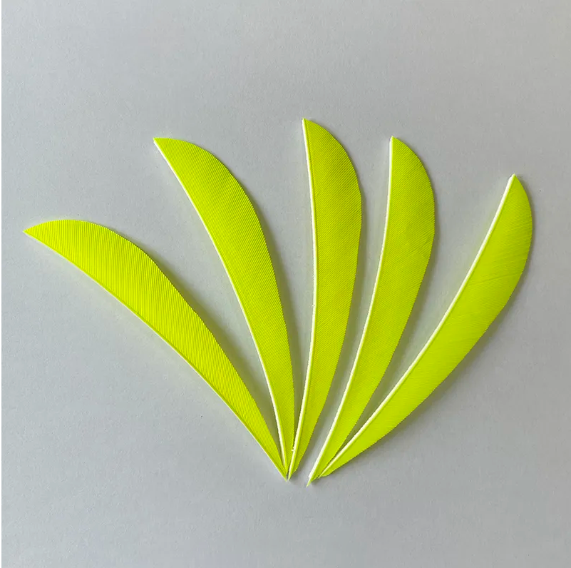 Feather Fletchings for Arrows 3" 4" 5" Parabolic