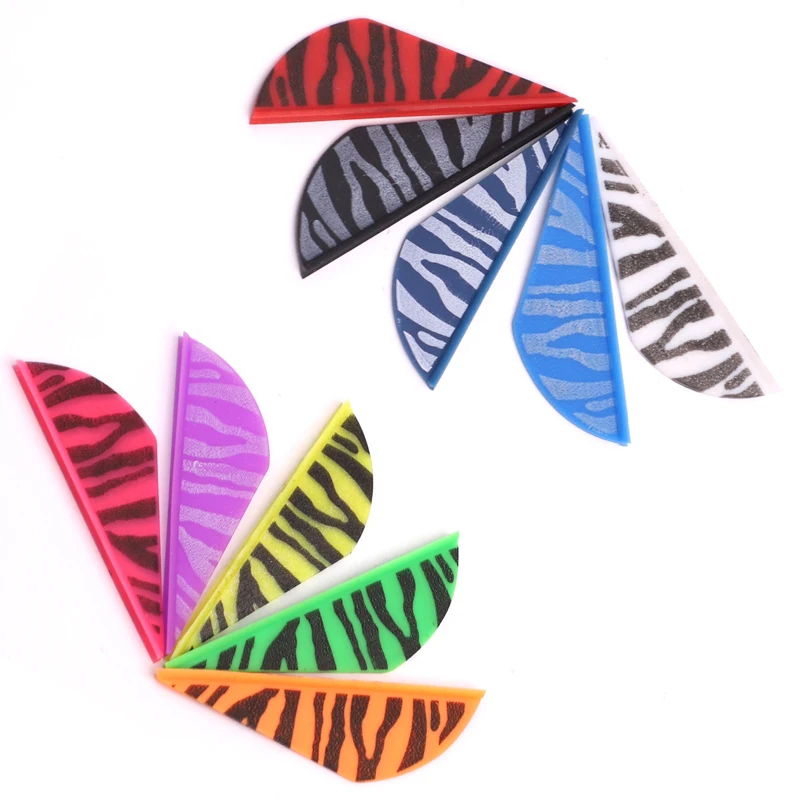 2inch Zebra print Arrow vane Multiple colors