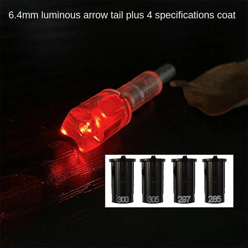 6.4mm automatic luminous crossbow tail plus 4 bushings