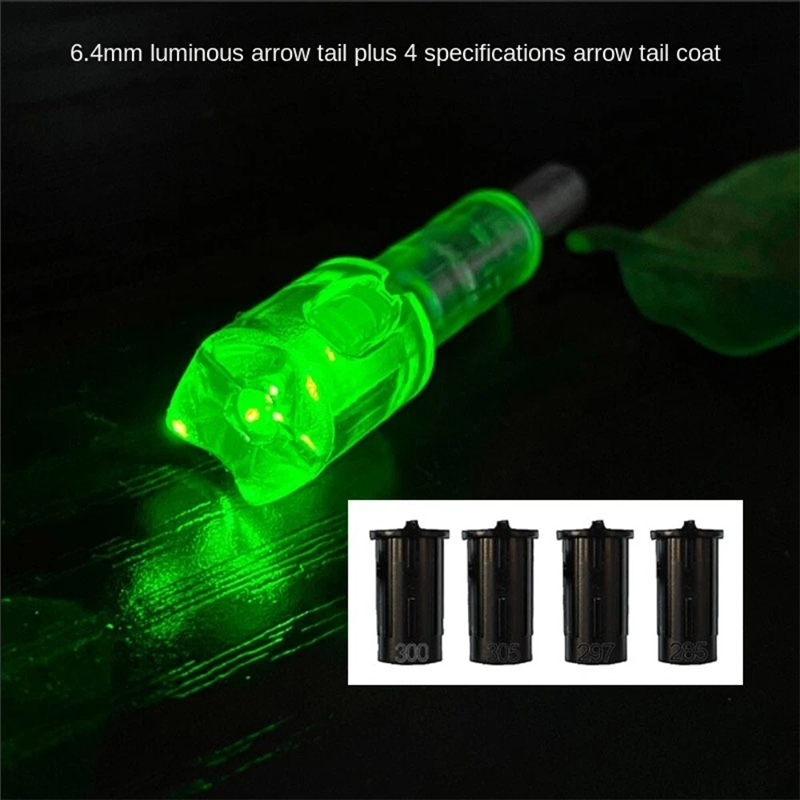 6.4mm automatic luminous crossbow tail plus 4 bushings