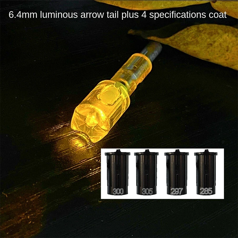 6.4mm automatic luminous crossbow tail plus 4 bushings