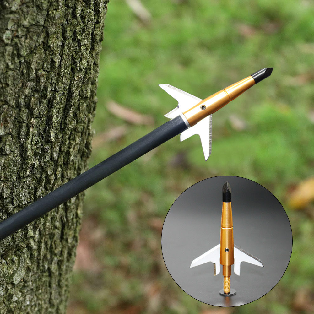 100-Grain 1.75" Cut Broadheads Red,Blue,Black,Gold