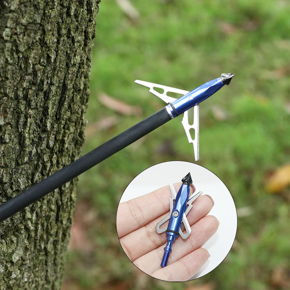 100grain Red Blue Gold Expandable Broadhead for Hunting