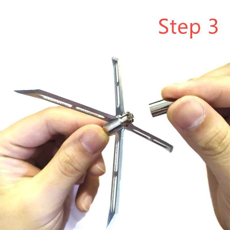 4 blade 185 grian broadhead for hunting turkey