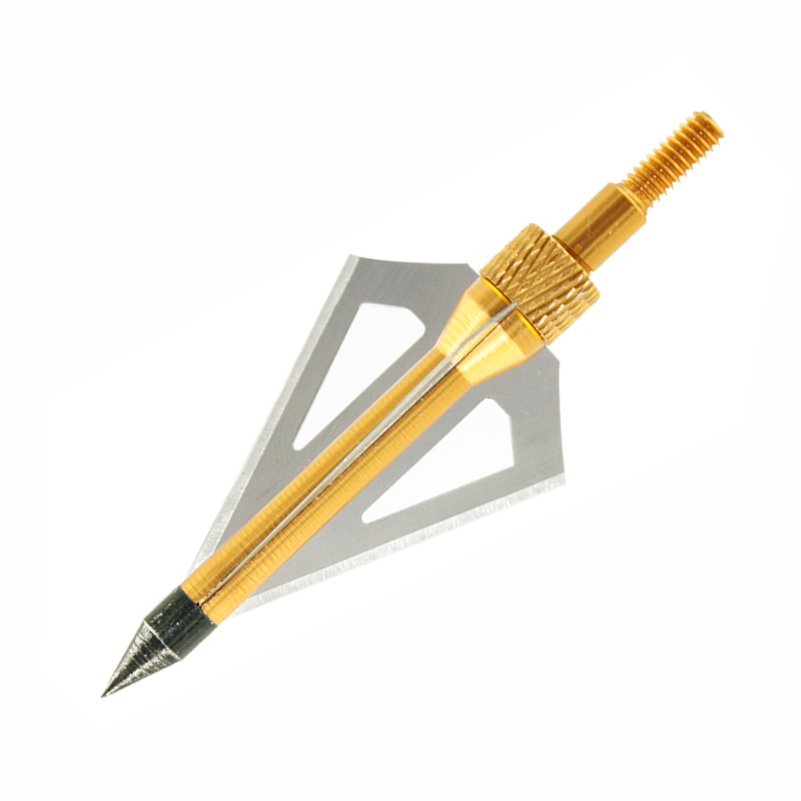 Archery 100 Grain 3 Blade Broadheads Stainless Steel for Hunting 