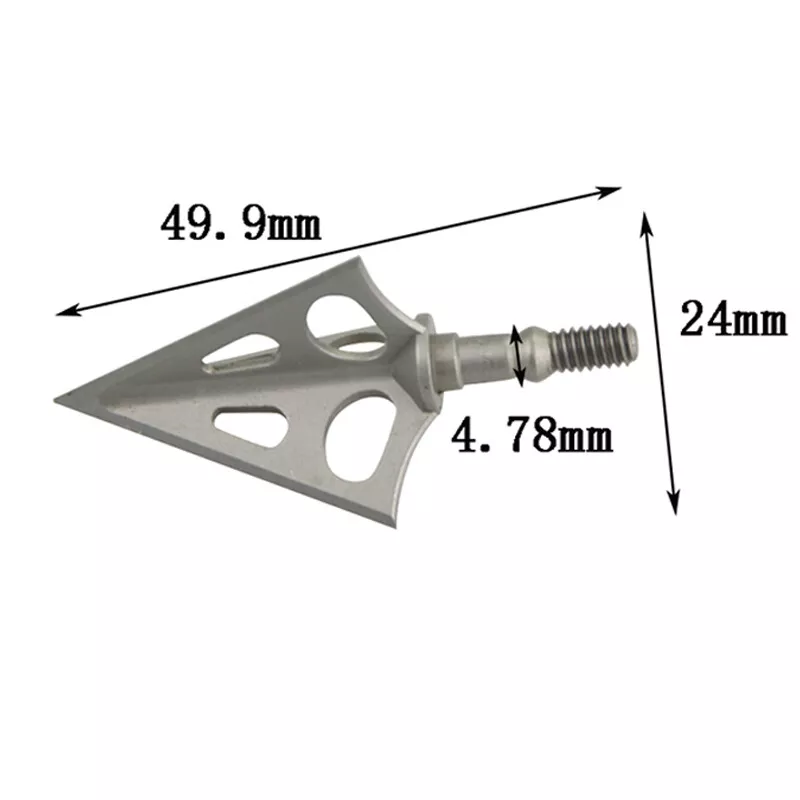 X5 100 Fixed Broadheads Silver Fixed Arrowheads Point