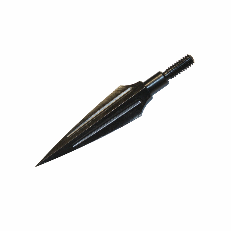 Black 125 grain Traditional willow carbon steel arrowhead
